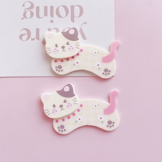 Set 8 Sticker, Charm 3D chủ đề Mèo Cá DIY Mita gắn Dép Sục, Cá Sấu JB-356