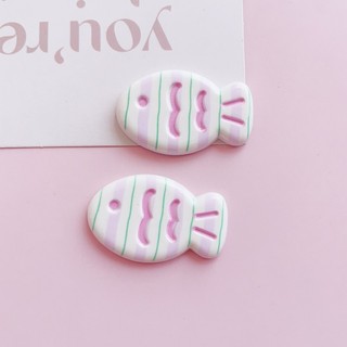 Set 8 Sticker, Charm 3D chủ đề Mèo Cá DIY Mita gắn Dép Sục, Cá Sấu JB-356