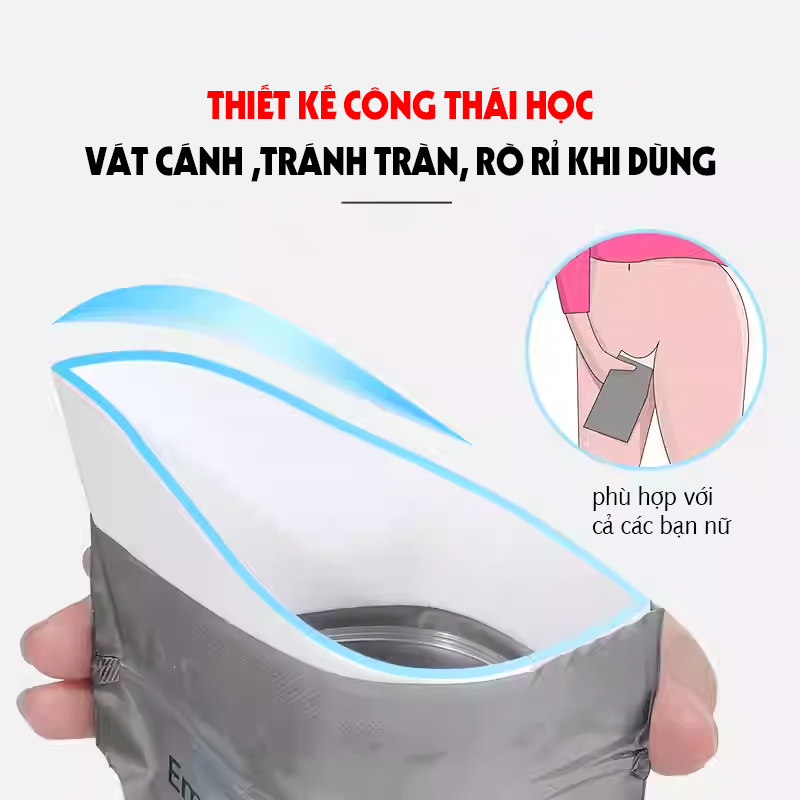 Túi vệ sinh khẩn cấp trên xe ô tô TICAUTO, túi đựng nước tiểu du lịch chống tràn  chống mùi tiện lợi