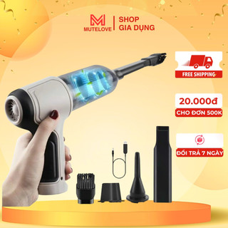Máy hút bụi cầm tay mini lực hút siêu mạnh hút bụi ô tô giường đệm sạc USB