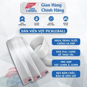 Dán Viền Vợt Pickleball Full Viền 8.5mil Trong Suốt 14mm 16mm Cờ Mỹ– Siêu Dai, Siêu Bền