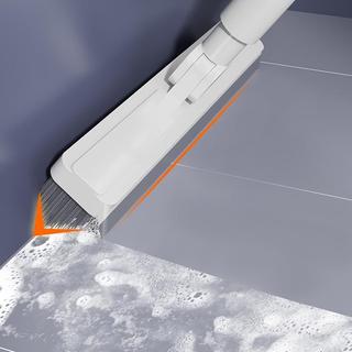 Cây Chà Sàn Nhà Tắm Đa Năng 2 Trong 1 - Chổi Cọ Toilet Gạt Nước, Cán Hợp Kim Nhôm, Xoay 180 Độ