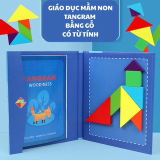 Bộ Ghép Hình Gỗ Nam Châm Cho Bé Sáng Tạo - Sách Ghép Hình Thông Minh