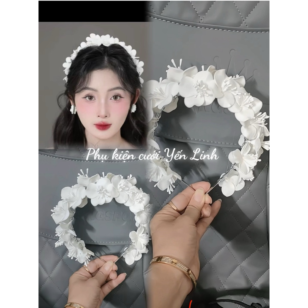 🎉🎉🎉Bờm cài tóc cô dâu xinh-TB1653|PHUKIENCUOIYENLINH
