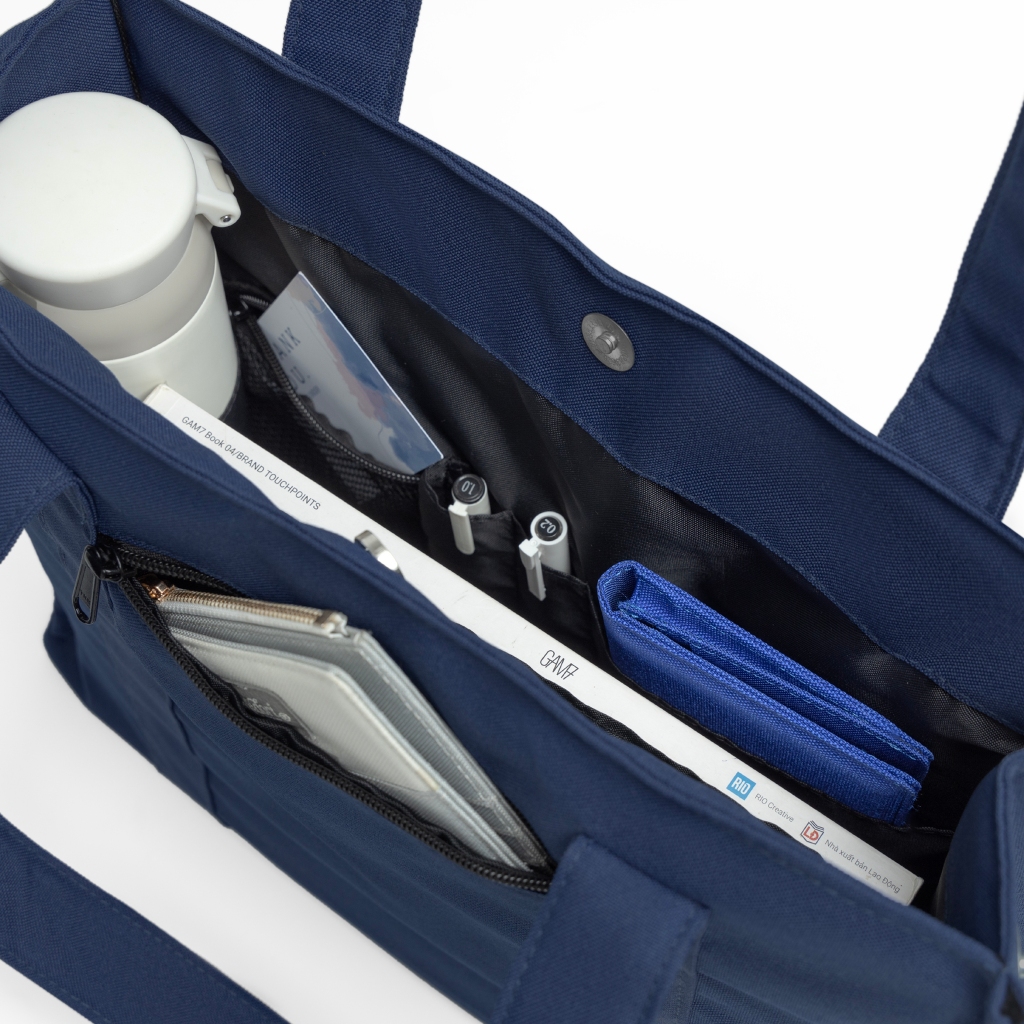 Túi Xách GLOBAL Tote Nam Nữ Vải Polyester Đeo Vai Đựng Laptop Đi Học Làm Chơi | MI MIDORI