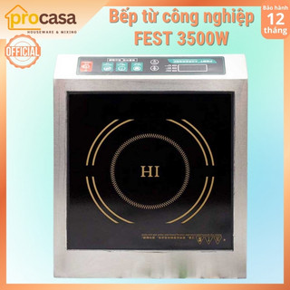 Bếp điện từ công nghiệp FEST 3500W - Bếp đơn sử dụng cho nhà hàng - khách sạn - quán ăn