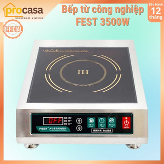 Bếp điện từ công nghiệp FEST 3500W - Bếp đơn sử dụng cho nhà hàng - khách sạn - quán ăn