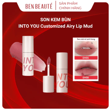 INTO YOU Son Kem Bùn Airy Lip Mud Lì Mịn Môi 1.8g