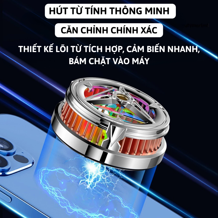 Quạt tản nhiệt điện thoại sò lạnh YS-S3 Plus nam châm cho máy tính bảng, điện thoại. - ảnh 5