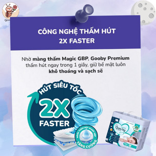 (Không Quà) Tã/Bỉm Đêm Gooby Premium – Mỏng Nhẹ, Mềm Mại, Thấm Hút Tốt, Chống Tràn – Size NB-XXXL