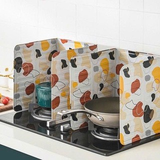 Tấm Chắn Dầu Mỡ Bếp Gập Gọn 3 Mặt – Chống Bắn Mỡ, Cản Gió, Chịu Nhiệt – Họa Tiết Dễ Thương