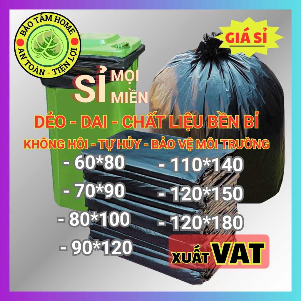 Bao Rác To Dày CAO CẤP, Thùng Rác Công Trường, Kho Lạnh, Nhà hàng, Cơ ...