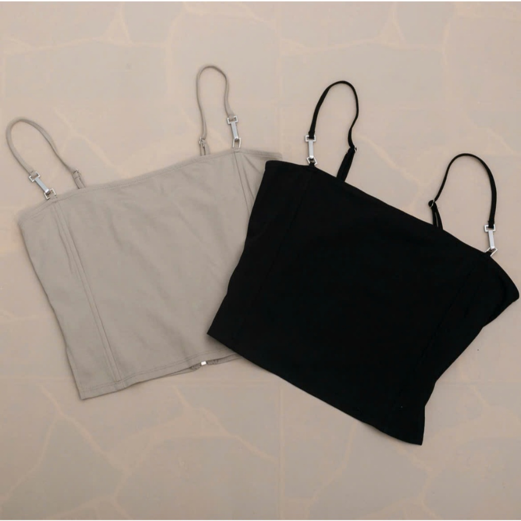 FOREVER 21 ÁO CROPTOP KHOÁ KÉO XÁM (240510012)