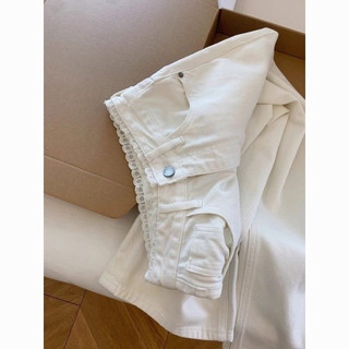 QUẦN JEANS TRẮNG ỐNG RỘNG QC