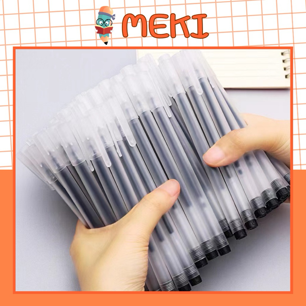 Combo 10 Bút Gel MEKI Bút Bi Nước Mực Gel Đen Xanh Đỏ Khô Nhanh Ngòi 0.5mm, Mực Đều, Nét Chữ Đẹp Đủ Màu | BigBuy360 - bigbuy360.vn