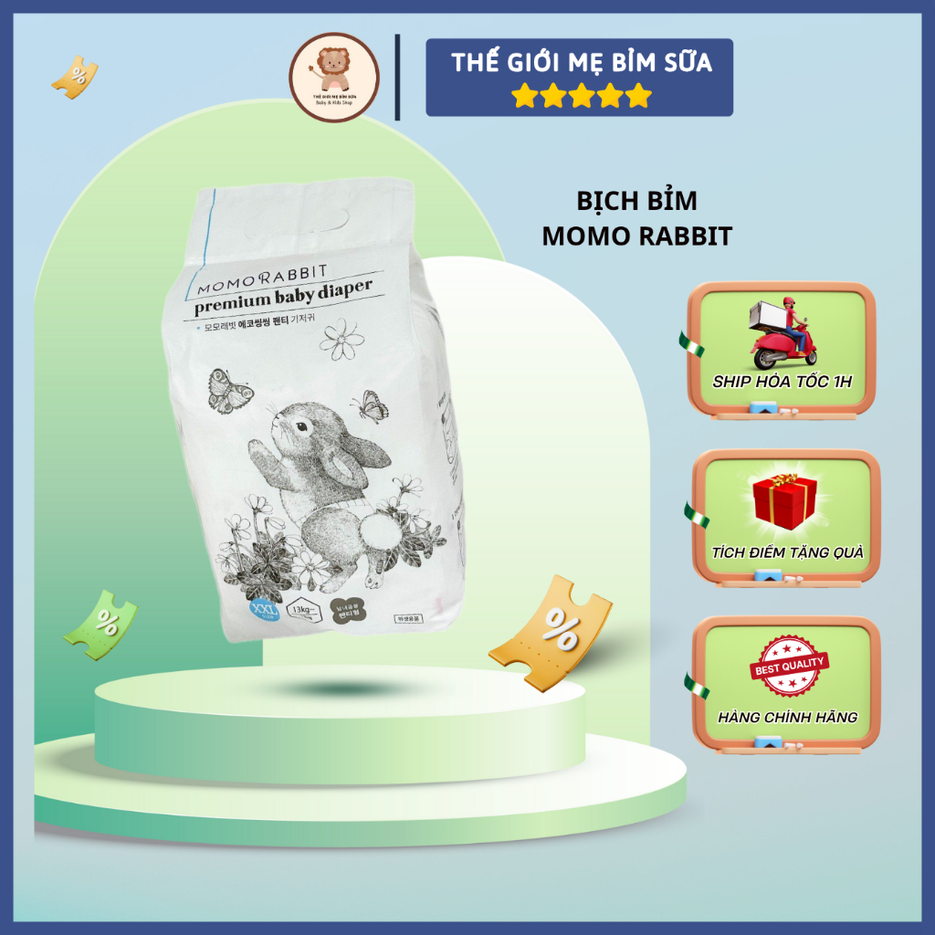 [Thế Giới Mẹ Bỉm Sữa] Bỉm Momo Rabbit Cao Cấp, Bỉm Momorabbit Nội Địa ...