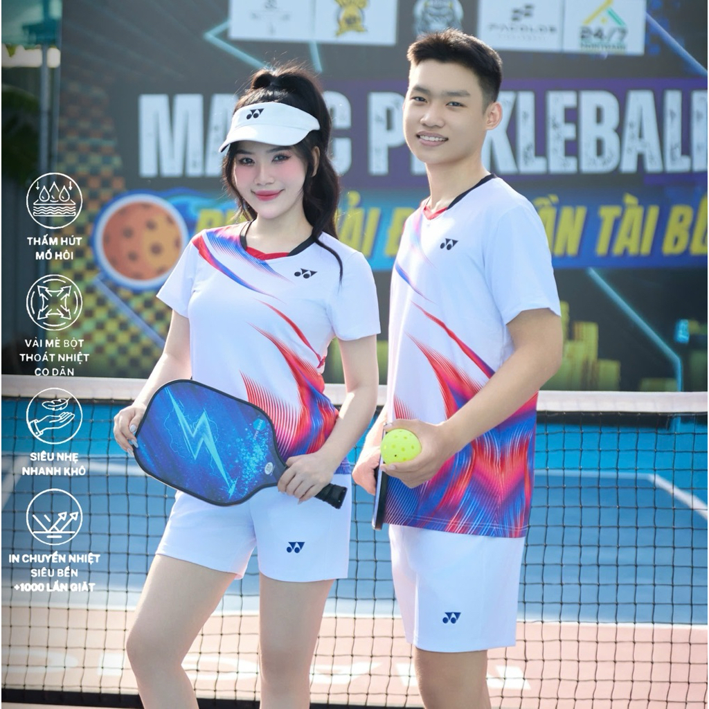 Áo Cầu Lông Nam Nữ Yonex Cổ Tròn