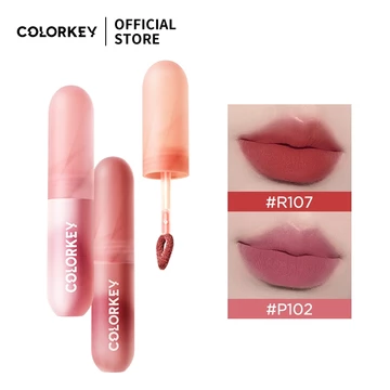 [ Dòng R ] Son Kem Bùn COLORKEY Lip Mud Chất Son Mềm Mịn Che Vân Môi Tốt, Màu Sắc Thời Thượng 2g