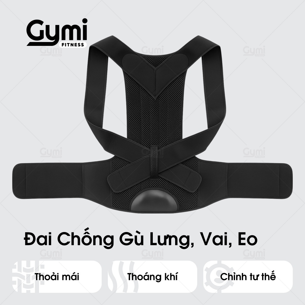 Đai Chống Gù Lưng Vai Eo Có Nẹp Cố Định Cột Sống - Hỗ Trợ Cải Thiện Tư Thế, Giảm Đau Mỏi Cho Nam Nữ - DG01