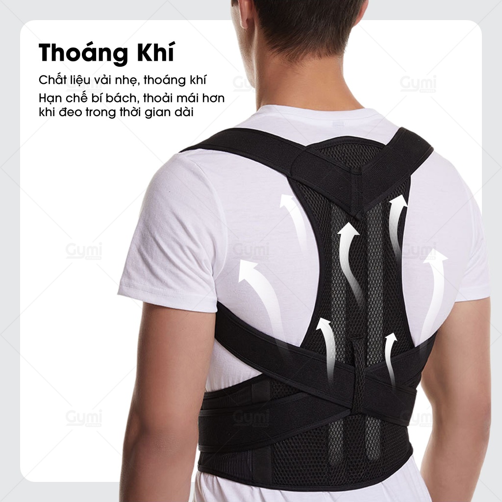 Đai Chống Gù Lưng Vai Eo Có Nẹp Cố Định Cột Sống - Hỗ Trợ Cải Thiện Tư Thế, Giảm Đau Mỏi Cho Nam Nữ - DG01
