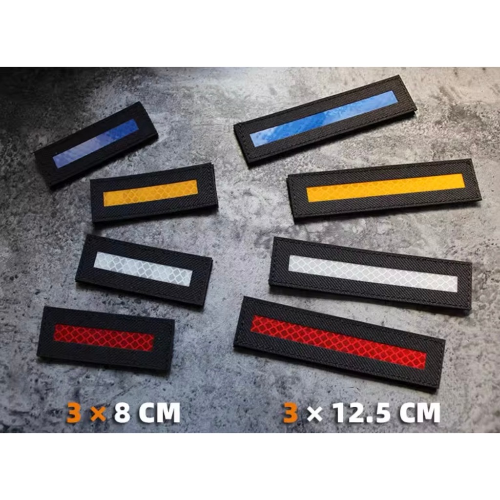 Patch_velcro phản quang đi đêm dán ba lô_túi xách