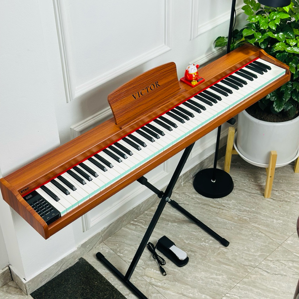 Đàn Piano Điện Victor VT02 Bản 2026 - 88 Phím, Bluetooth -Tặng Full Phụ Kiện, Khoá Học Piano Online