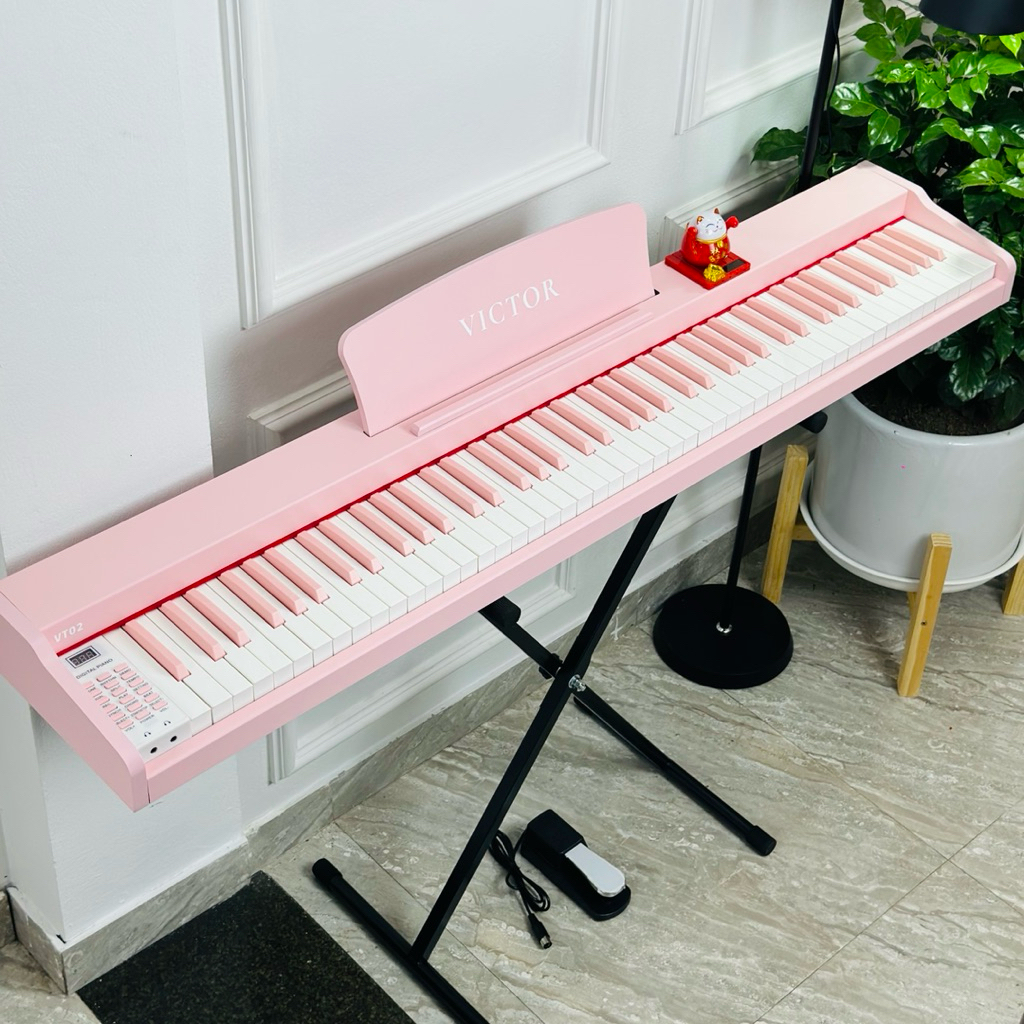 Đàn Piano Điện Victor VT02 Bản 2026 - 88 Phím, Bluetooth -Tặng Full Phụ Kiện, Khoá Học Piano Online