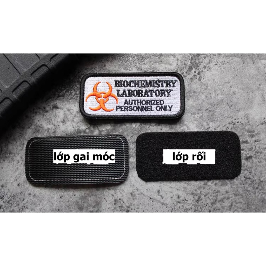 Patch_velcro biểu tượng BIO dán ba lô_túi xách