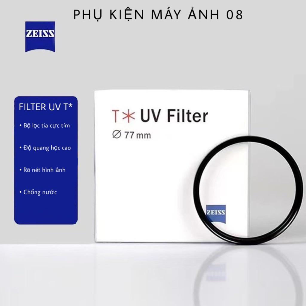 Carl Zeiss T * 82mm Filtre Uv - Zeiss Original - Fabriqué En Japon - No