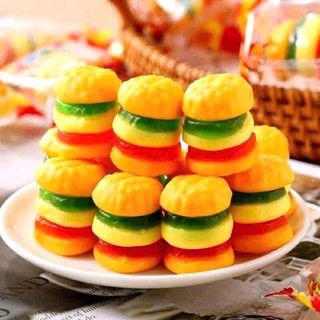 Kẹo dẻo Hamburger mini ,kẹo dẻo trái cây– món ăn vặt siêu dễ thương và thơm ngon