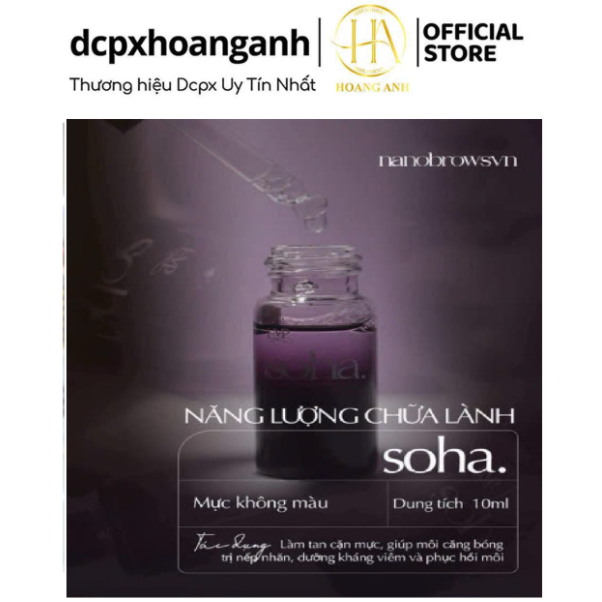 Soha Clear Line – Mực Không Màu Định Hình Dáng Mày Chuyên Nghiệp