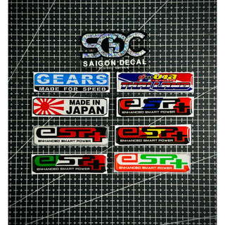 Tem Sticker Nhựa Nổi Phản Quang V1 Dán Pô E, Lọc Gió Xe Tay Ga, EPS+ 2025 V1 |SGDC - 1 Cái|