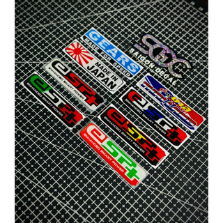 Tem Sticker Nhựa Nổi Phản Quang V1 Dán Pô E, Lọc Gió Xe Tay Ga, EPS+ 2025 V1 |SGDC - 1 Cái|