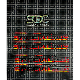 Tem Sticker DTF Honda Special Edition Lửa Custom Dán Được Nhiều Vị Trí Phuộc-Gắp-Hông Xe |SGDC - 1 Cặp|