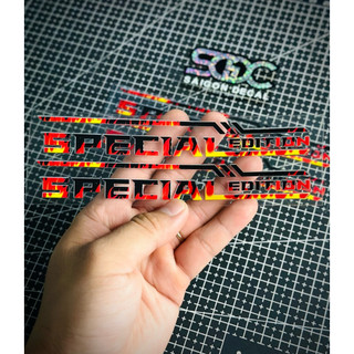 Tem Sticker DTF Honda Special Edition Lửa Custom Dán Được Nhiều Vị Trí Phuộc-Gắp-Hông Xe |SGDC - 1 Cặp|
