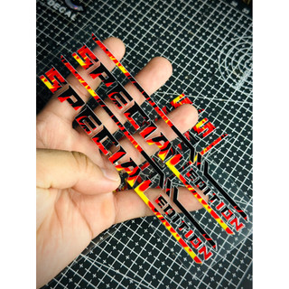 Tem Sticker DTF Honda Special Edition Lửa Custom Dán Được Nhiều Vị Trí Phuộc-Gắp-Hông Xe |SGDC - 1 Cặp|