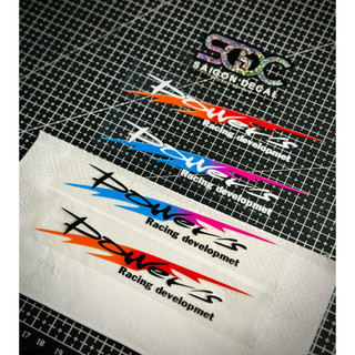 Tem Sticker DTF Power's Racing Developmet Japan 2025 - 4 Màu Sắc Tuỳ Chỉnh |SGDC - 1 Cái|
