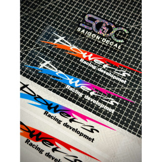 Tem Sticker DTF Power's Racing Developmet Japan 2025 - 4 Màu Sắc Tuỳ Chỉnh |SGDC - 1 Cái|
