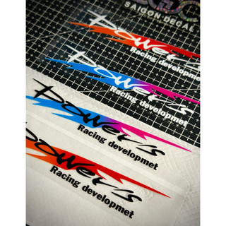 Tem Sticker DTF Power's Racing Developmet Japan 2025 - 4 Màu Sắc Tuỳ Chỉnh |SGDC - 1 Cái|