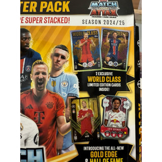 [ Starter Pack Match Attax 2024/25 ] Túi Album Đựng Thẻ Topps Match Attax  Starter Pack 2024/25 24/25