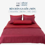 Bộ Chăn Ga Gối 5 Món Lụa Tencel 60s Phối Dệt Kim nhiều Hoạ Tiết Size 1m6 đến 2m2 AOICONCEPT Cao Cấp Hàn Quốc — ảnh 8