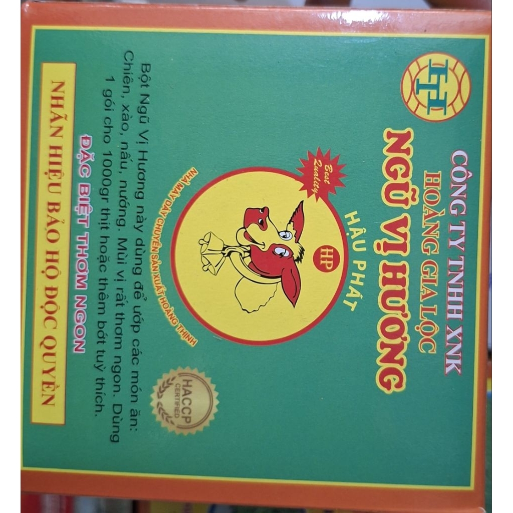 1 hộp ngũ vị hương (100goi) dùng nướng thịt tẩm ướp thức ăn