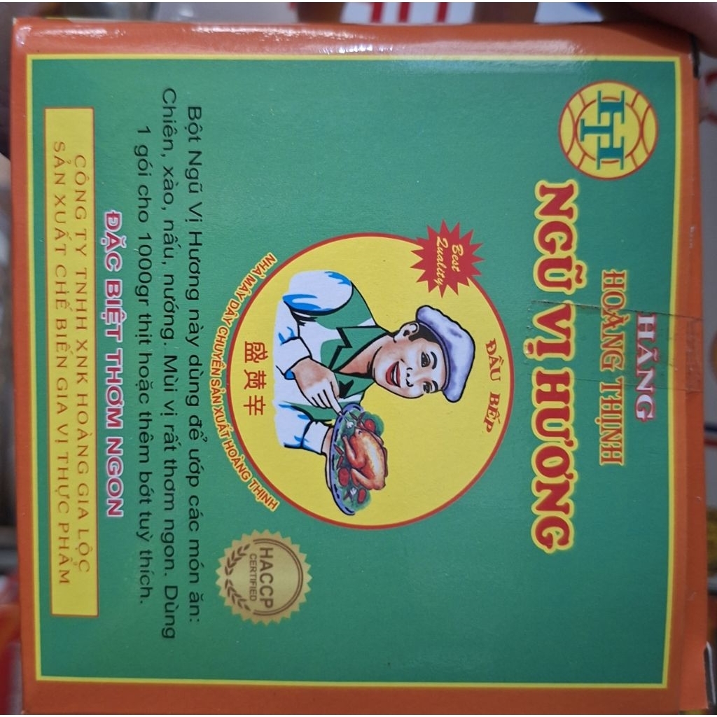 1 hộp ngũ vị hương (100goi) dùng nướng thịt tẩm ướp thức ăn