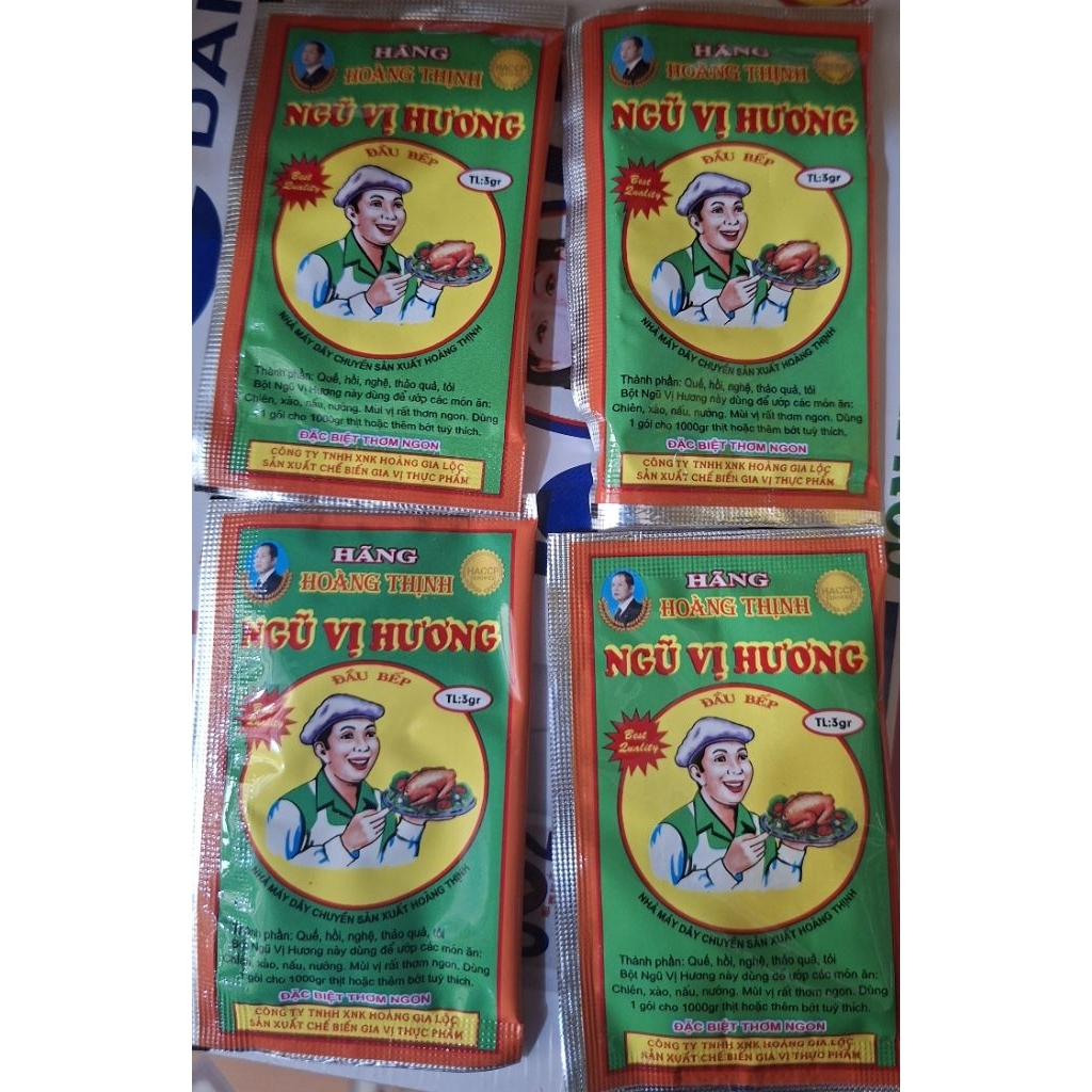 1 hộp ngũ vị hương (100goi) dùng nướng thịt tẩm ướp thức ăn