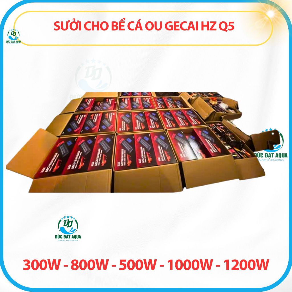 Sưởi Ou Gecai HZ-Q5 300-500-800-1000-1200w cho bể cá cảnh bảo hành 6 tháng 9