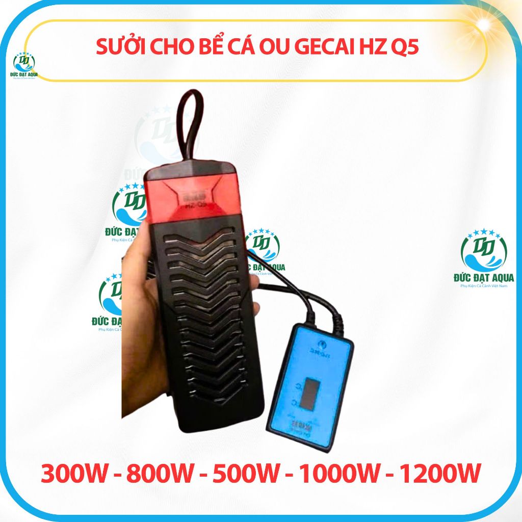 Sưởi Ou Gecai HZ-Q5 300-500-800-1000-1200w cho bể cá cảnh bảo hành 6 tháng 7