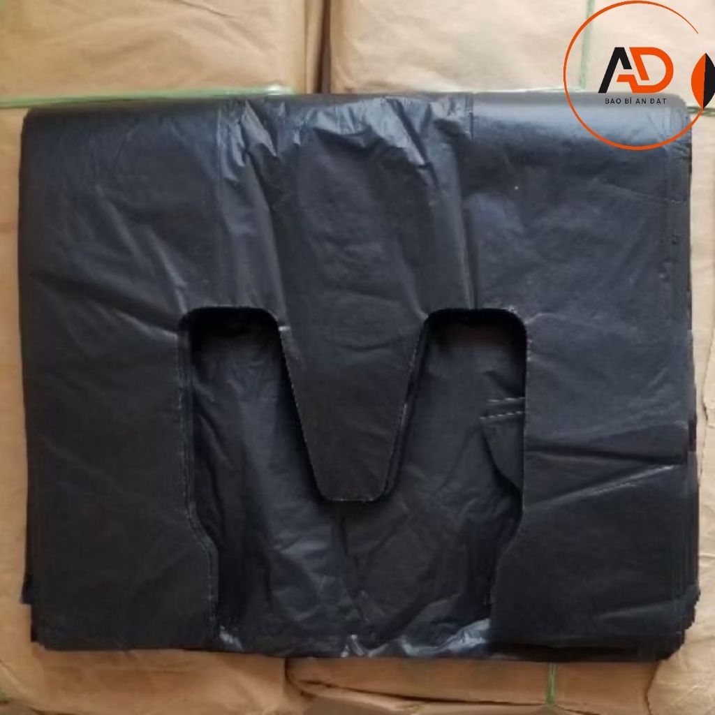 [ 3kg ] Túi 2 Quai Đen Nhám ( đựng rác , gói hàng...) | Shopee Việt Nam