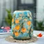 Bình Hoa Gốm Sứ Bát Tràng Dáng Vò Đu Đủ Nhỏ Khắc Sen 19cm GomDecorTSC