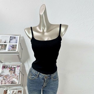 Áo 2 Dây Thun Tăm Ôm Body Nữ Phong Cách Cá Tính