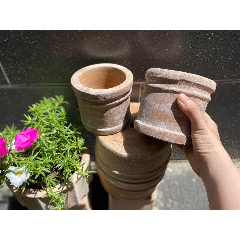 Chậu Ống Tre mini Đất Nung-TUIBANCHAU